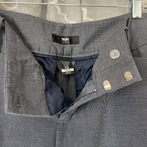 Navy Mossimo Stretch Slacks, Size 10 - Picture 3 of 6